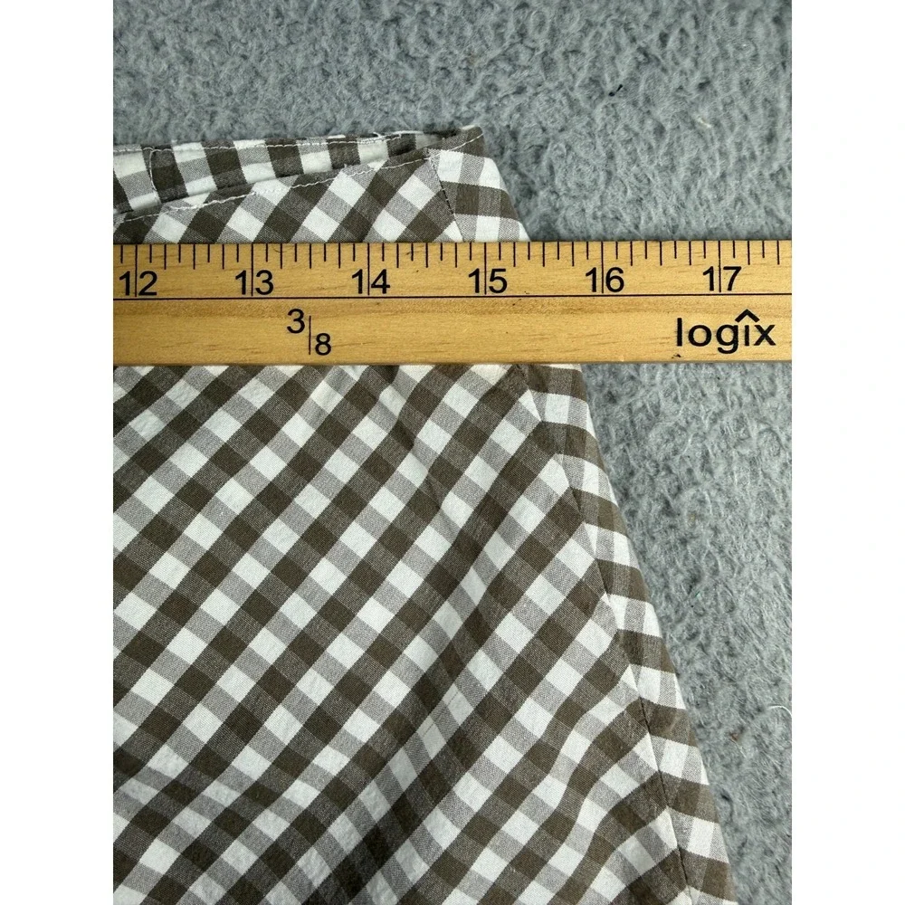 adidas Skort Womens Size 4 Gingham Check Zip Activewear Sports Stretch